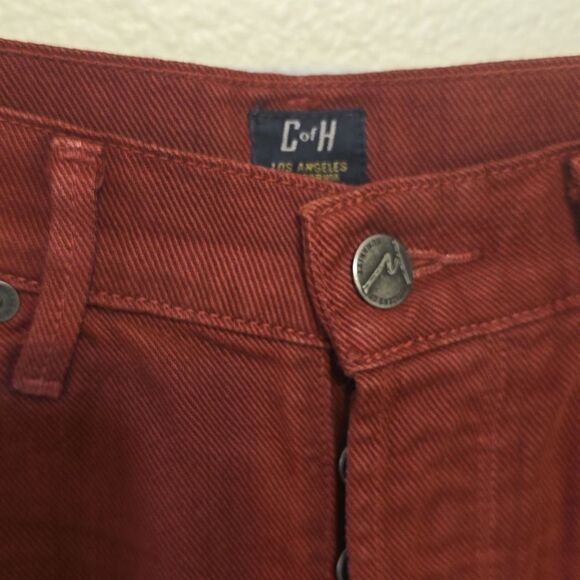 - CITIZENS OF HUMANITY MAROON, DISTRESSED HEM SIZE 26 - Picture 2 of 10